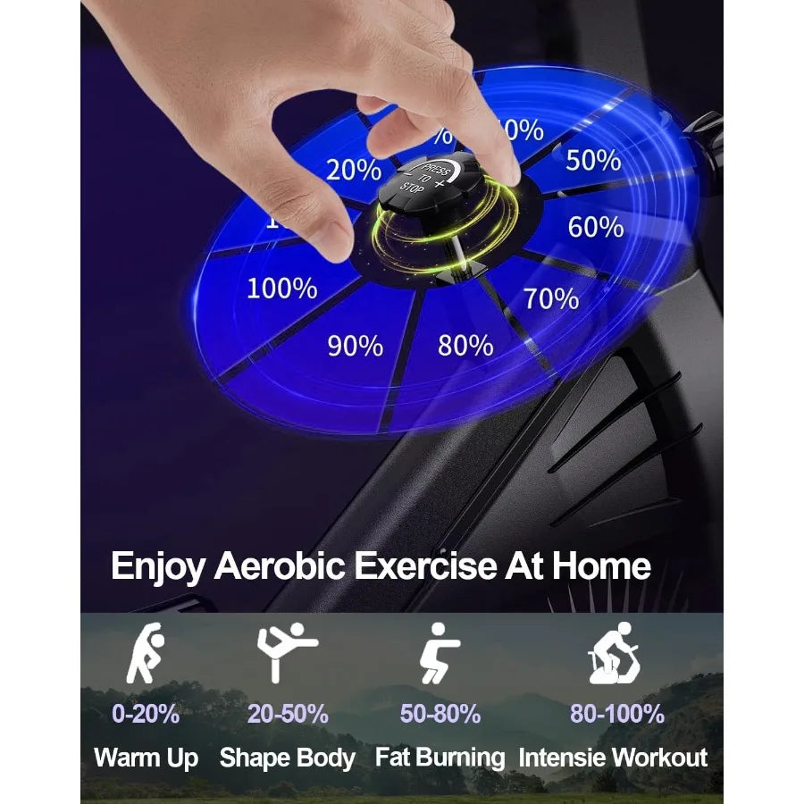 Exercise Bike,Adjustable Resistance Indoor Cycling Bike for Home Exercise - Stationary Bike with Smartphone Holder, LCD Display
