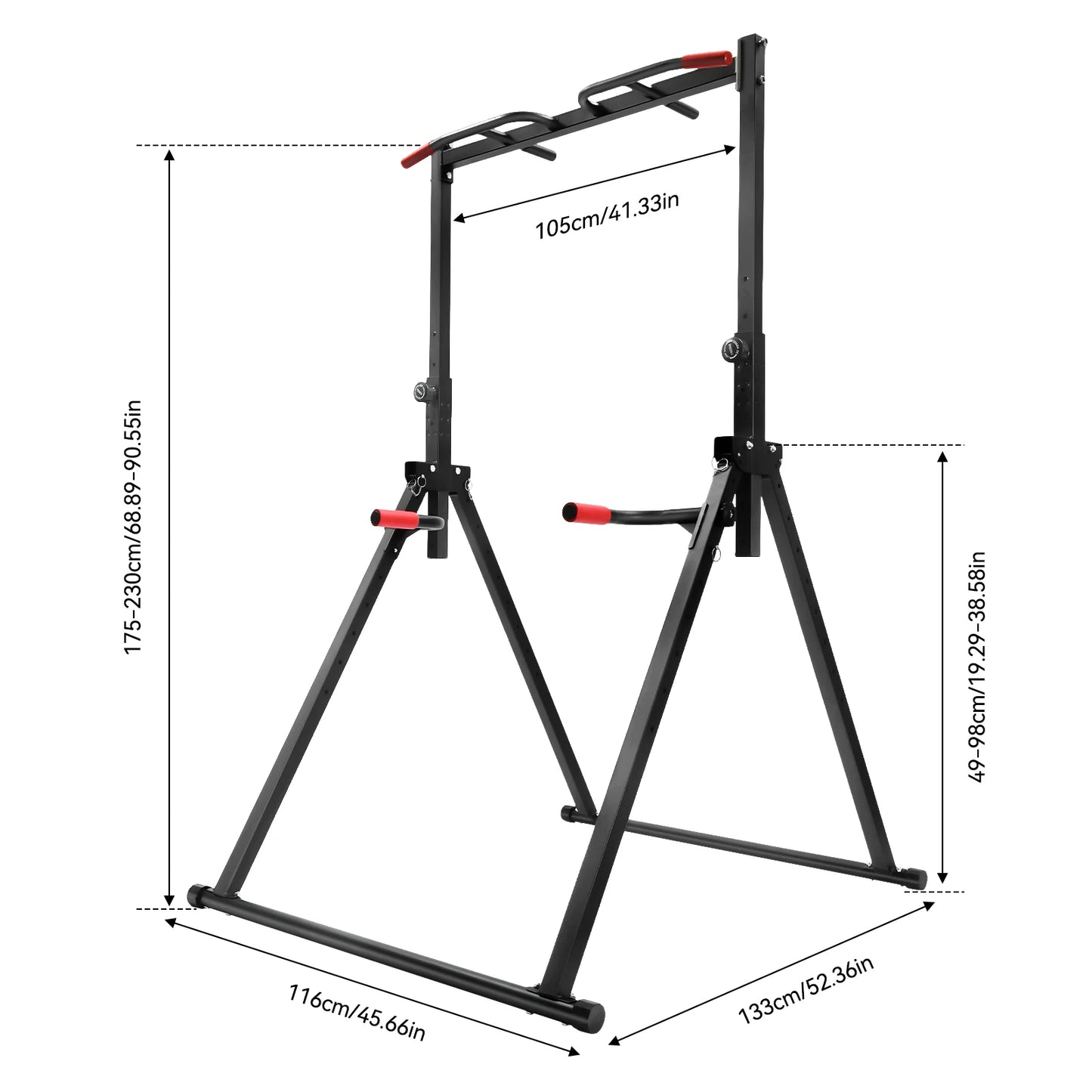 Adjustable Height Home Pull Up Bar Triangular Pull Up Station for Home Gym Strength Training Equipment