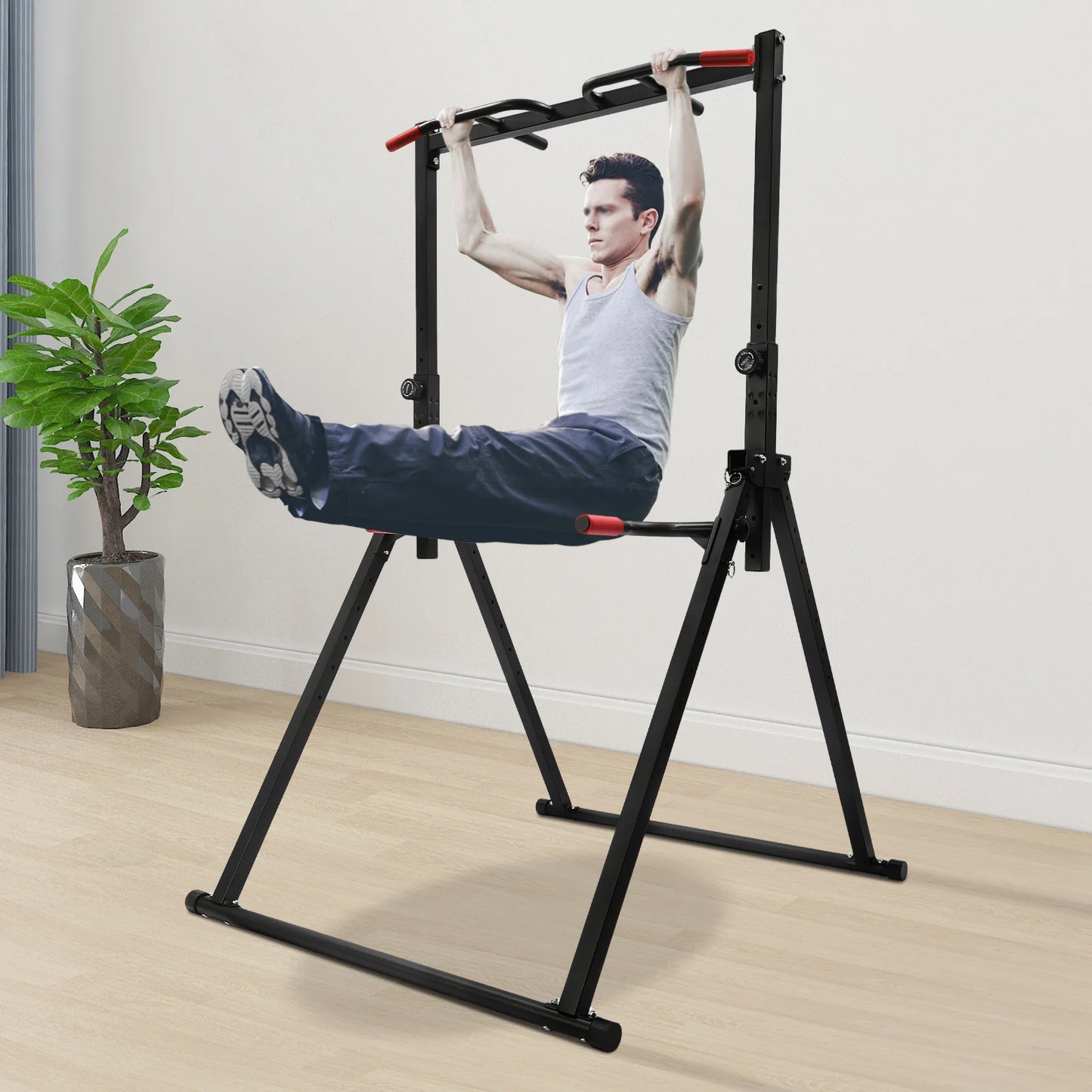 Adjustable Height Home Pull Up Bar Triangular Pull Up Station for Home Gym Strength Training Equipment